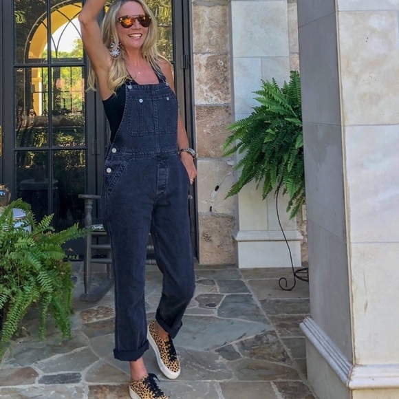 Rag & Bones Black Overalls - Picture 1 of 8
